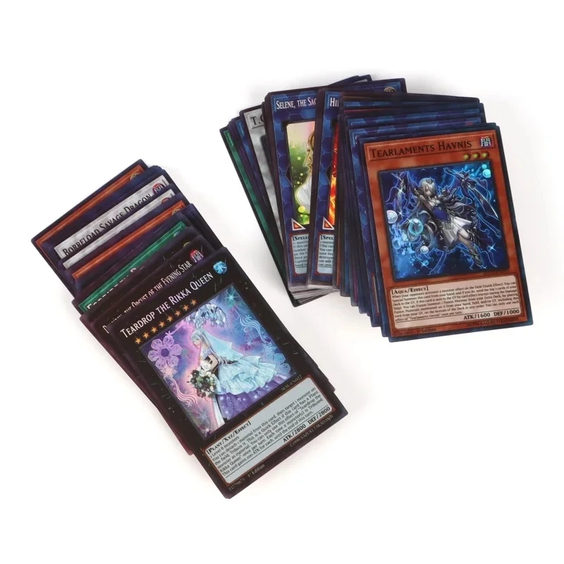 New 100PCS Full Flash Cards  Yu Gi Oh Game Cards Classic Carton Anime English Play Game Cards Collection Boy Toys Gift