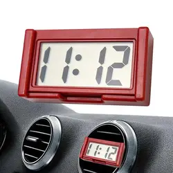 Mini Digital Clock Portable Large Screen Durable Car Dashboard Clock Self Adhesive Electronics Clock For Home Accessory