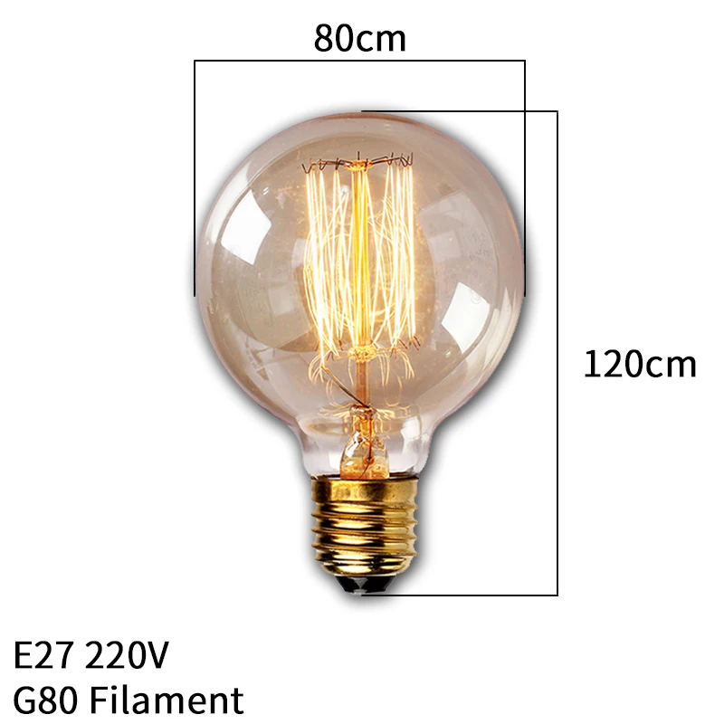 Dimbare Retro Edison Gloeilamp E27 40W 110V 220V Ampul Retro Lamp Gloeilamp Gloeidraad Vintage Decoratieve Licht lamp