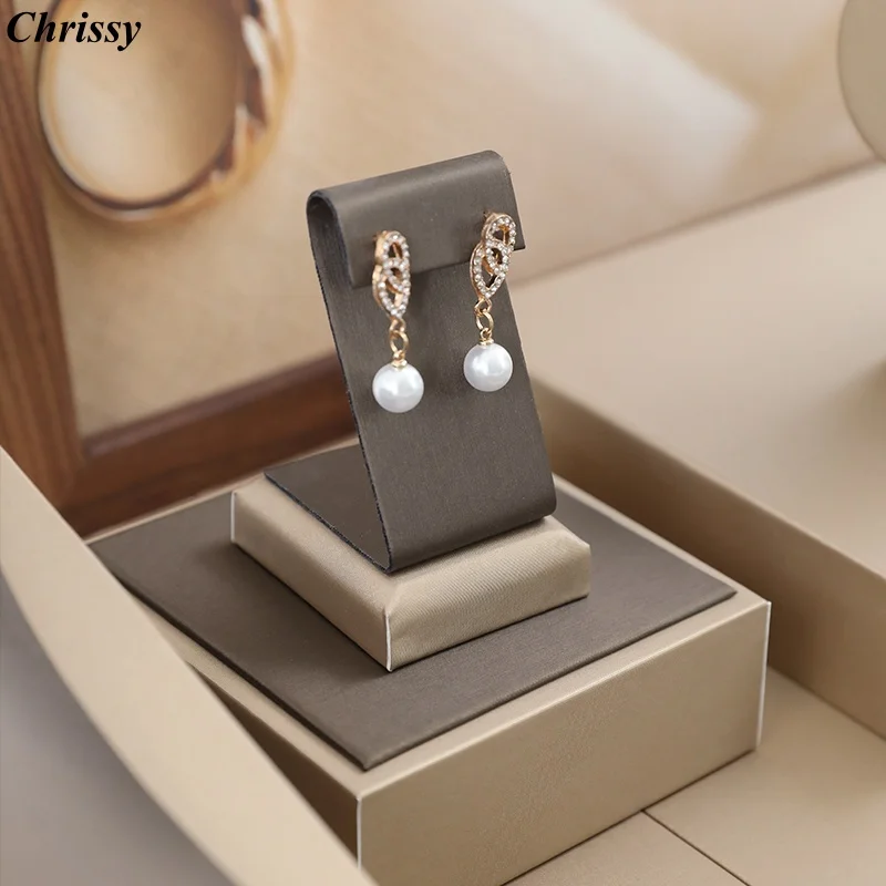 

Coffee Brown Vertical Earring Display Stand - Counter Retail Jewelry Prop for Earring/Ear Stud Shop Display