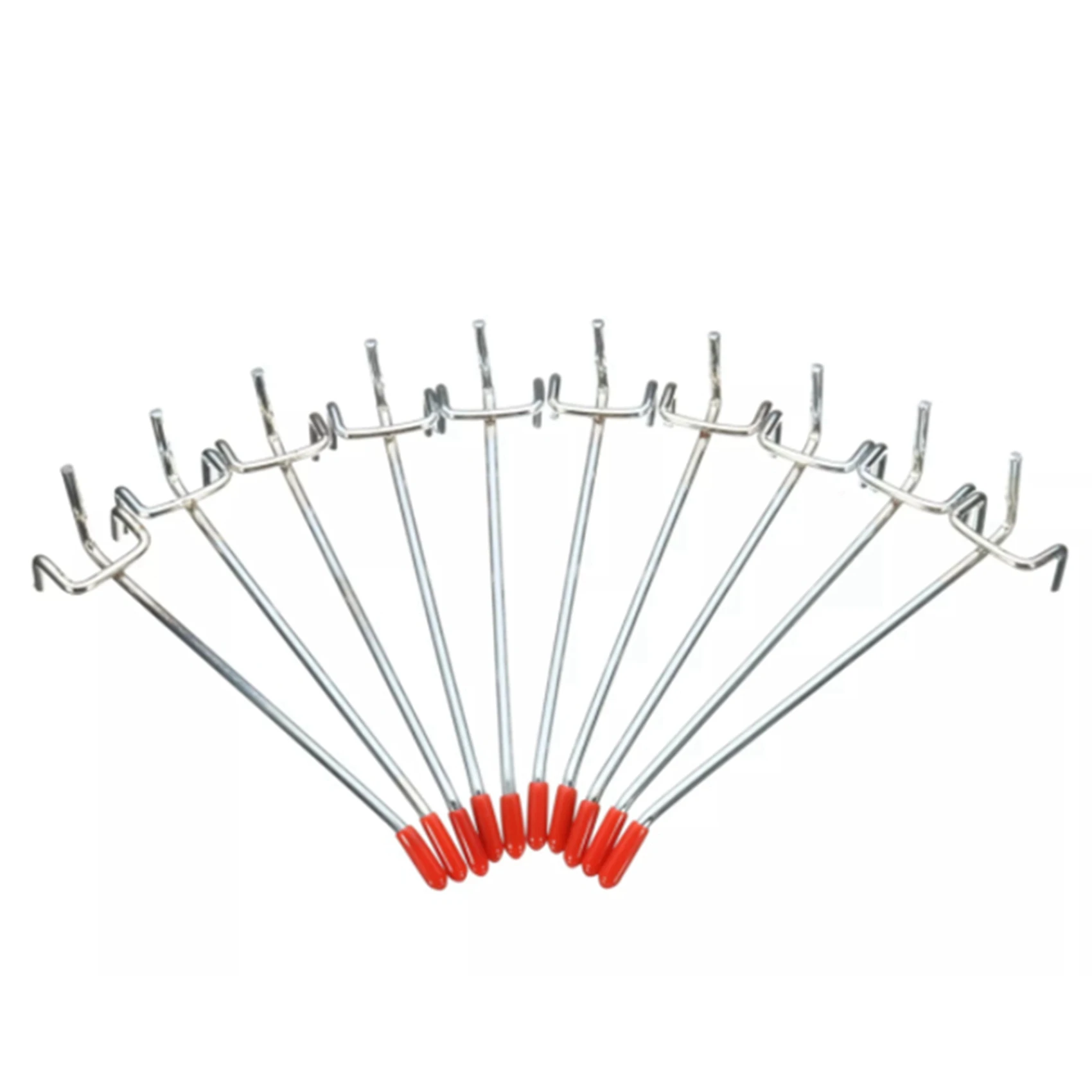80Pcs Single Pegboard Hooks 150Mm Board Slat Wall Retail Display Shop Peg Fits 25Mm-AT64