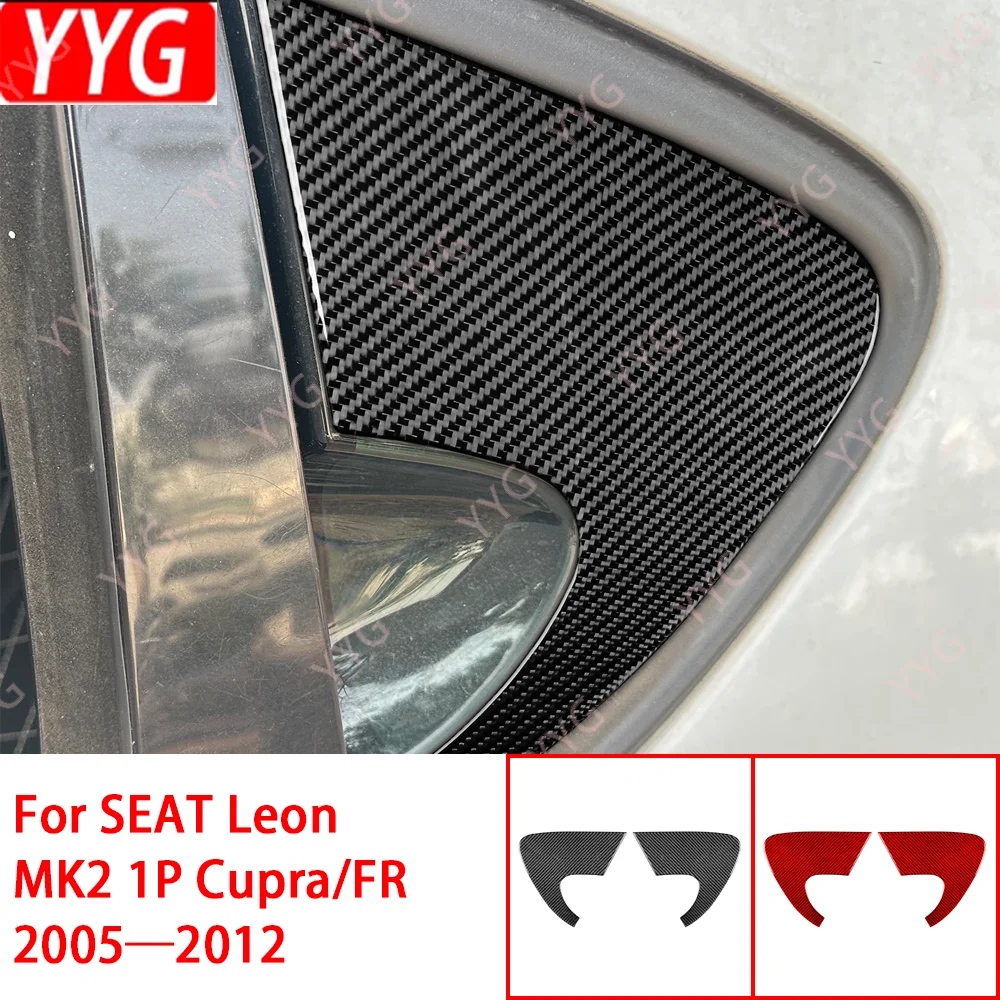

Rear Outer Window Trangle Panel / 3K Carbon Fiber+ Resin / 3mm Anti-Scratch / For SEAT Leon MK2 1P Cupra FR 2005—2012