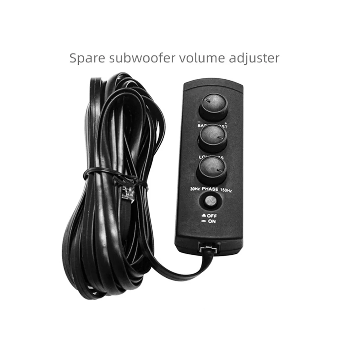 A51I Car Spare Tire Bass Amplifier Volume Controller Spare Tire Bass Remote Volume Regulator 6-Core Crystal Interface