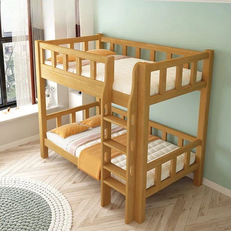 Small household staff dormitory double bunk upper and lower bunk high and low child and mother bed