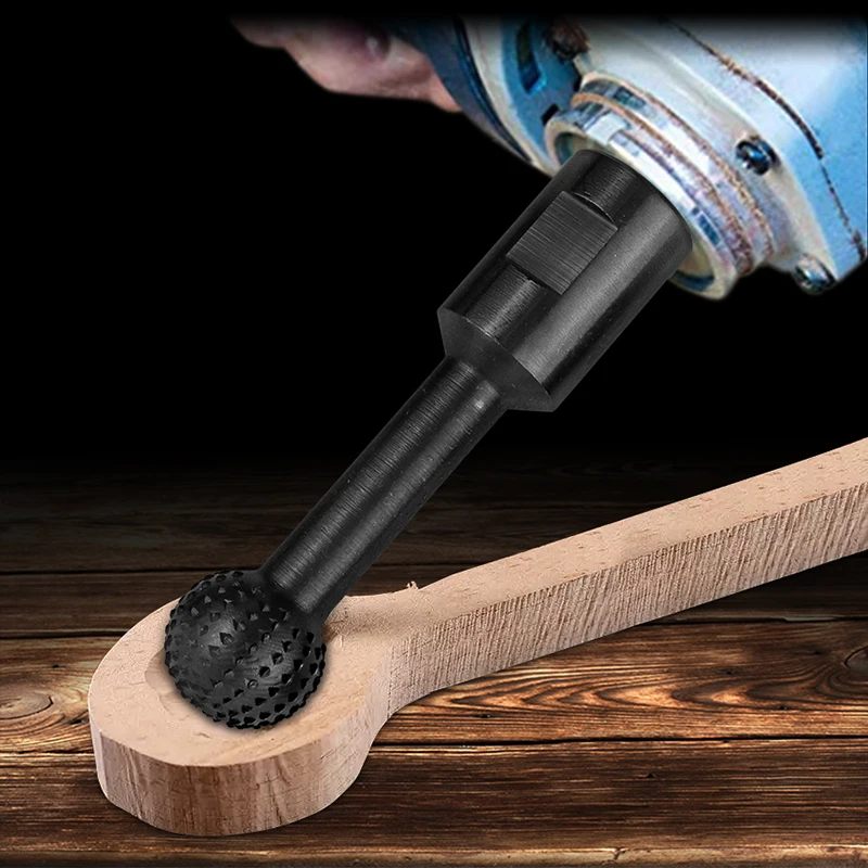 Angle Grinder Rotary File Carving Tools Grinding Head Spherical 12CM Sanding Wooden Trough Polishing Round Drilling Bits