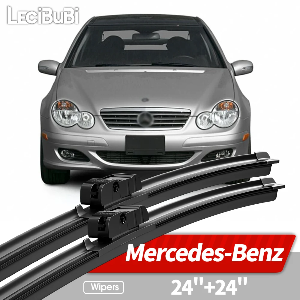 

24"+24" For Mercedes Benz C Class W204 E W212 S212 C207 CLS W218 Front Windshield Wiper Blades Windscreen Window Accessories