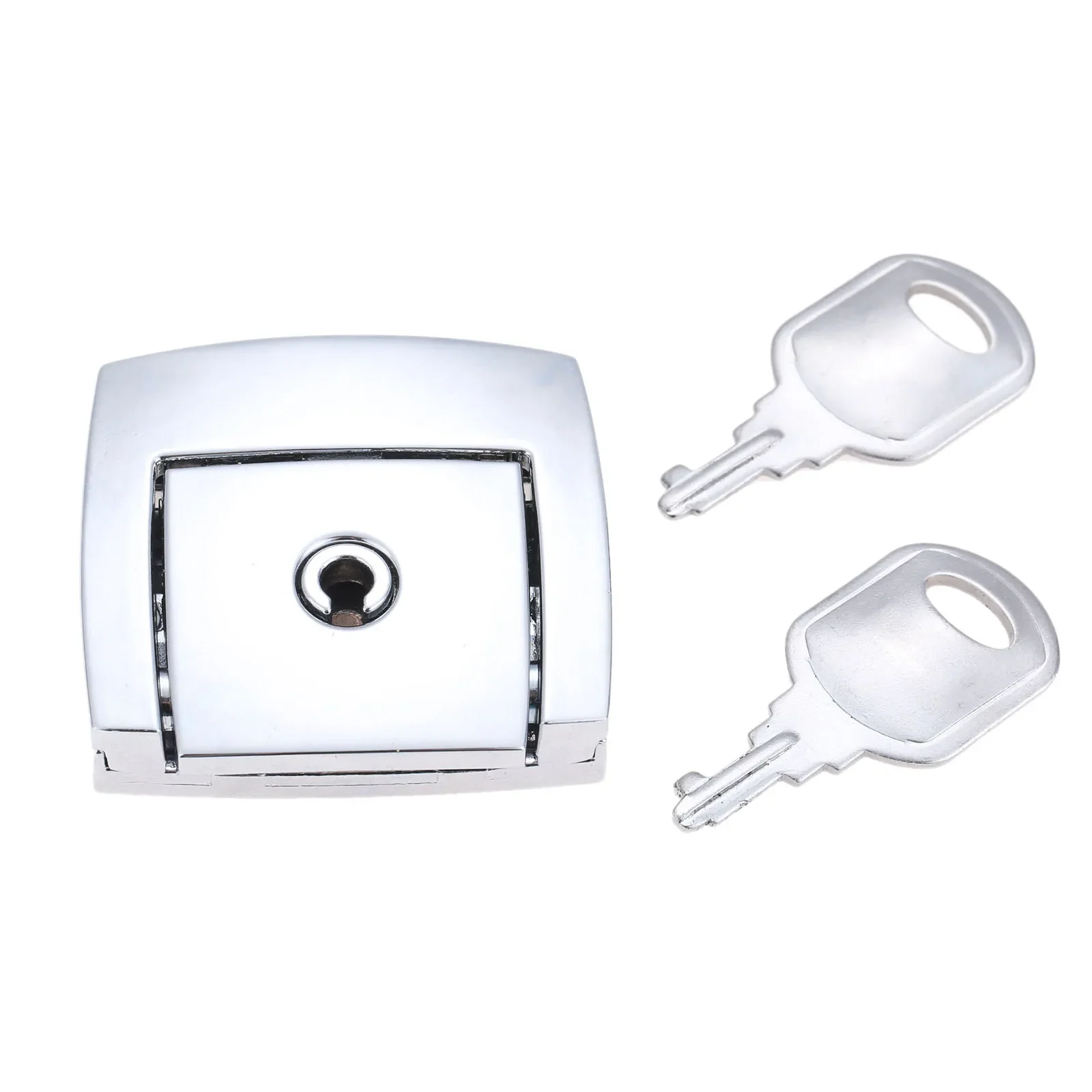 1set Security Lock + 2 Keys Metal Toggle Box Hasp Buckle Latch Safety Patlock Cabinet File Case Drawer Home/Office 46*45mm