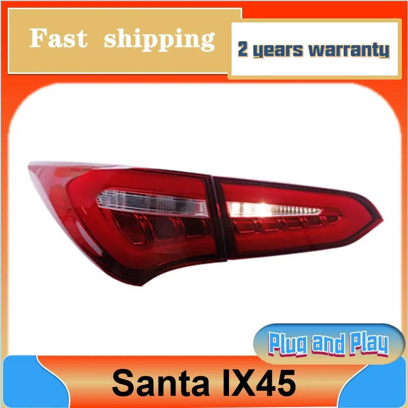 Car Styling for Hyundai Santa FE Tailight 2013 IX45 Rear Light DRL Fog Brake Reversing Turn Signal