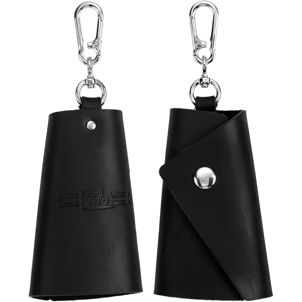 Motorcycle Keychain Pouch Key Holder Organizer Leather Car Motorcycle Key Case with Gift Boxed Key Ring Wrap Accessories