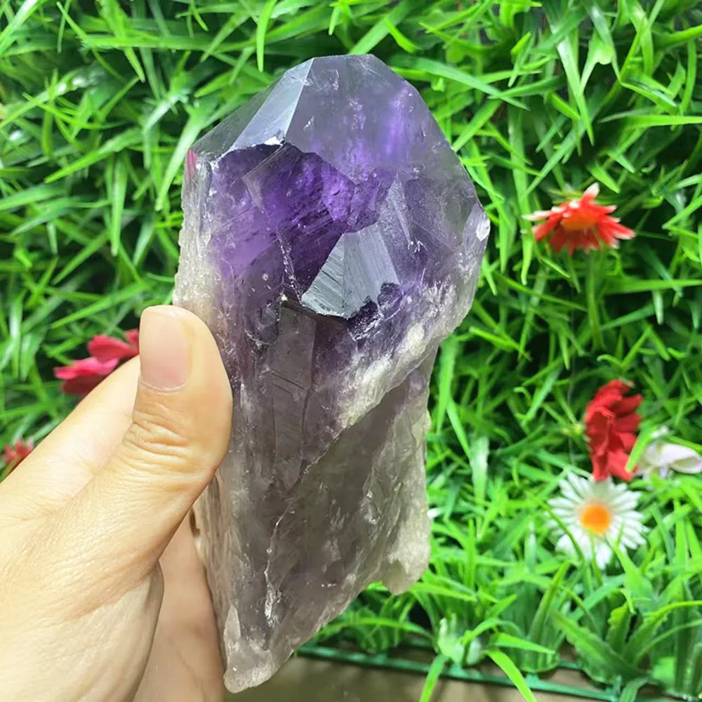 Natural quartz crystal amethyst cluster backbone decoration home decoration gift