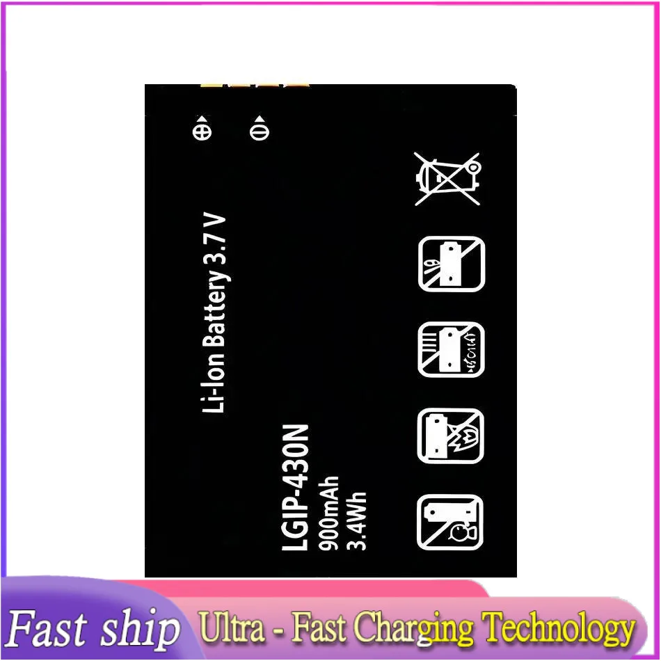 Для LG Cookie Fresh GS290 GW300 LX290 LX370 Lgip-430N Lgip MT375 GM360 430N аккумулятор мобильного телефона легкий вес 900 мАч