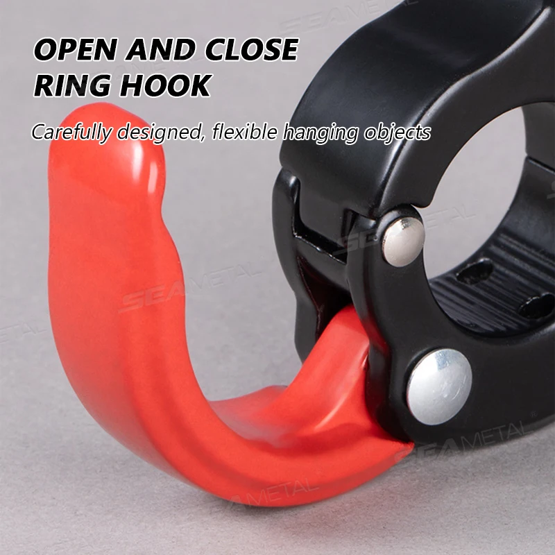 BLALION 1 مجموعة الألومنيوم شماعات هوك خوذة هوك استبدال الدراجات حقيبة للحمل هوك متعددة الوظائف دراجة نارية هوك سهلة التركيب #4