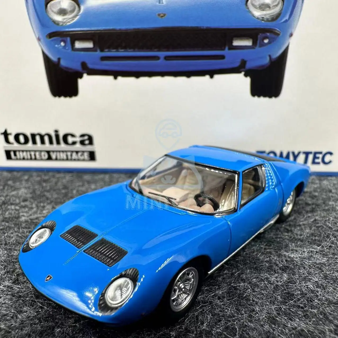 TAKARA TOMY TOMICA 1:64 TLV LV-N Miura P400 Blue Alloy compression miniature model, adult decoration, birthday gift