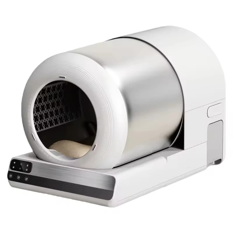 FEITU Premium Cylinder Automatic Cat Litter Box APP Control 65L Self-Cleaning Smart Cat Litter Box Toilet Odor Control