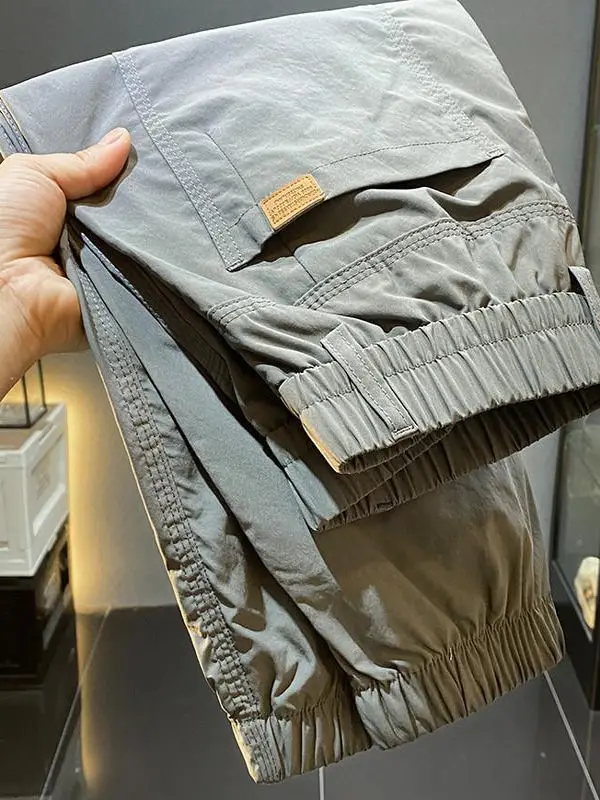 

Американские рабочие брюки в стиле ретро, мужские брюки 2024 года, новые модные свободные спортивные повседневные длинные брюки Harlan, прямые брюки из полиэфирного волокна