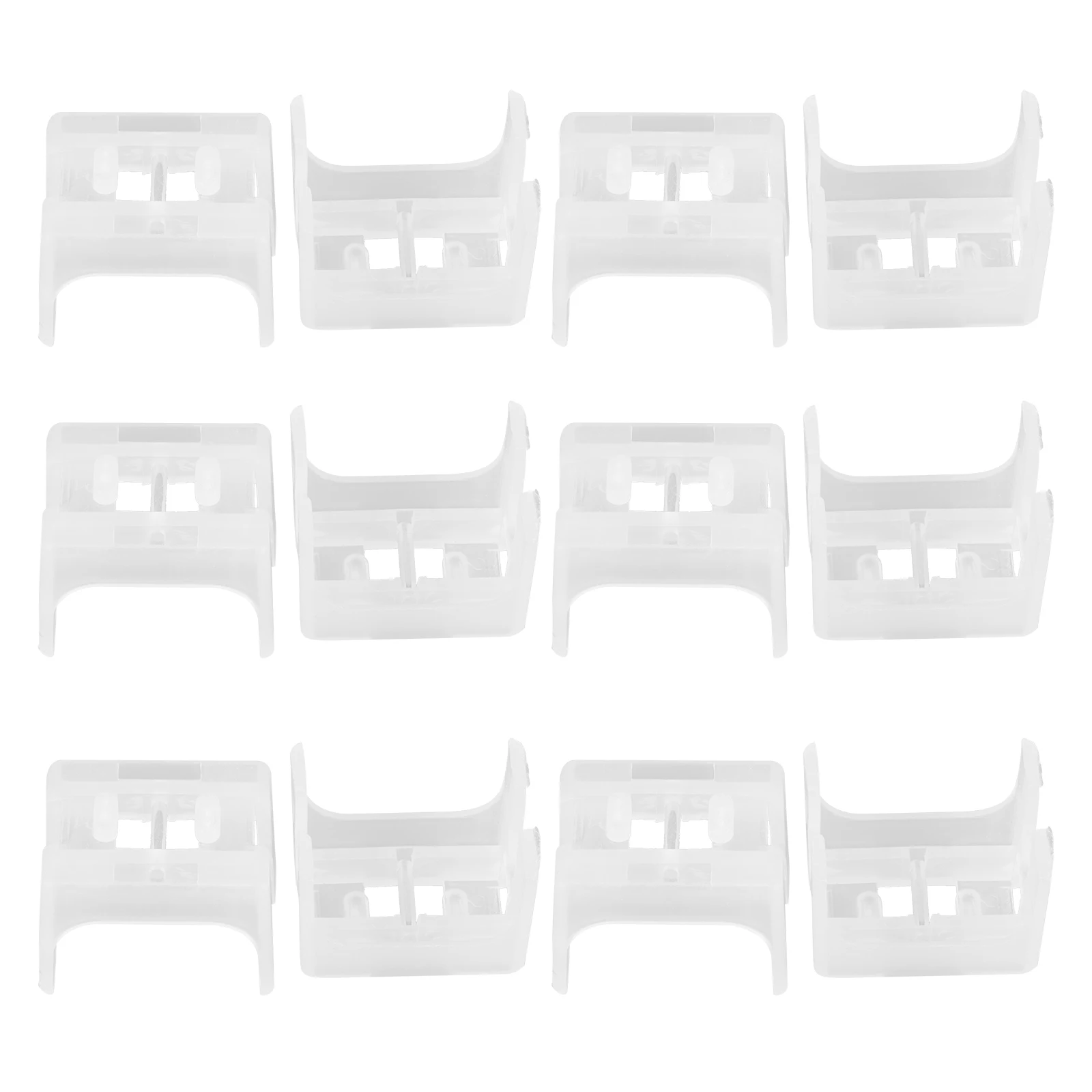 

15pcs Blind Fixing Seat Sturdy Plastic Base Easy Install Lightweight Transparent Cord Holder Bracket Attachment For
