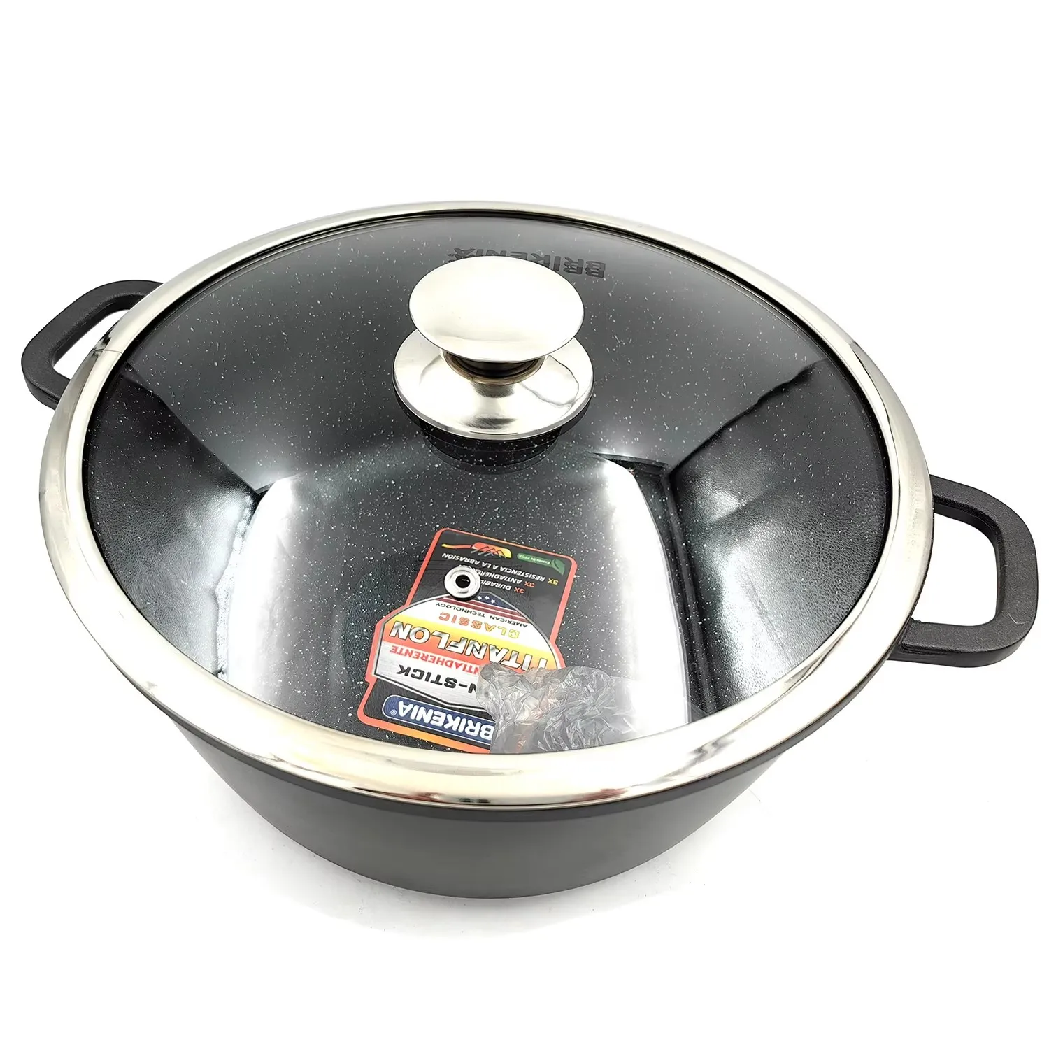 New High-End Cookware 5Pcs Pot 5pcs Cover Non-Stick Cast Aluminum Casseroles Set Induction Available