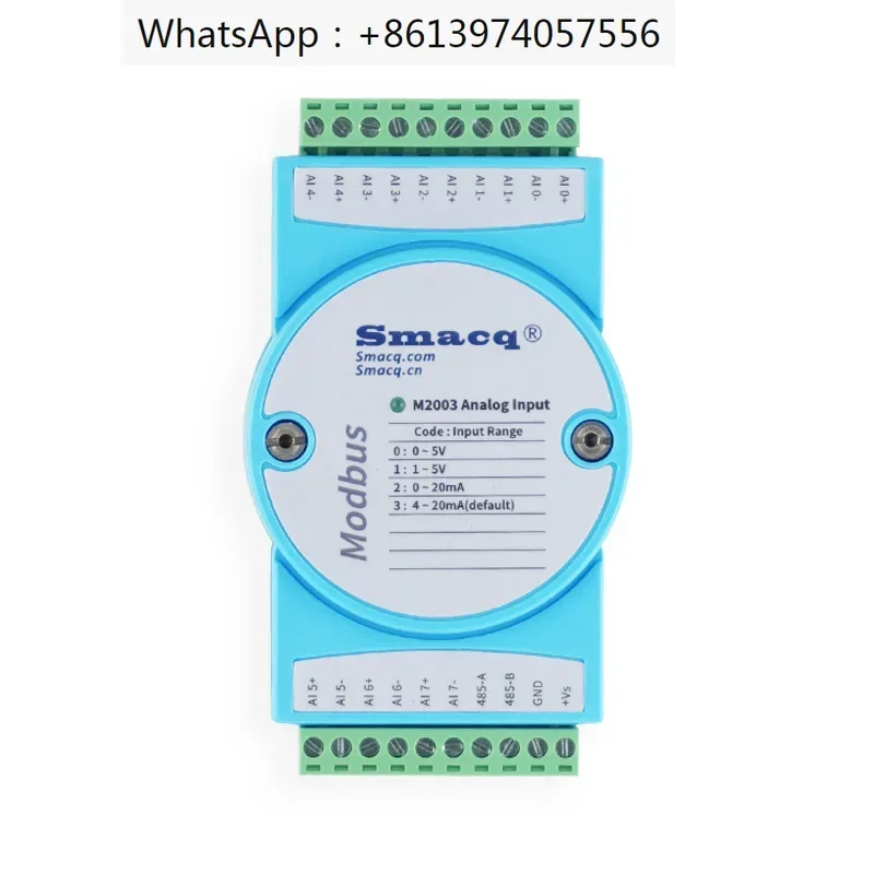 Modbus Data Acquisition Card Analog Voltage and Current Acquisition Module 4-20mA TCP Network Port 485 Interface RTU