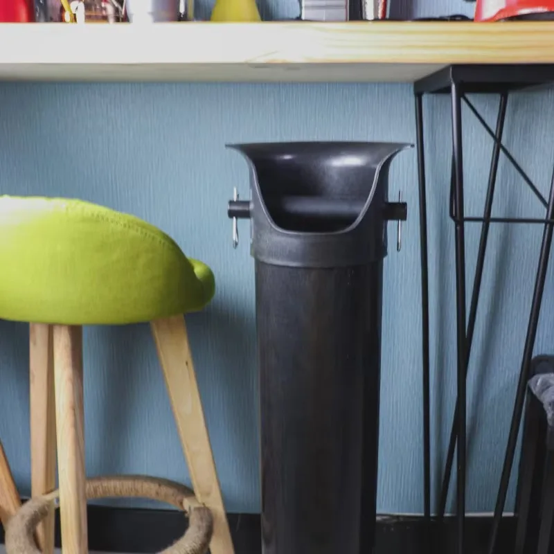 Vertical Plastic Coffee Knock Box Large Commercial Coffee Grounds Bucket for Cafe Barista Coffee Machine Accessory