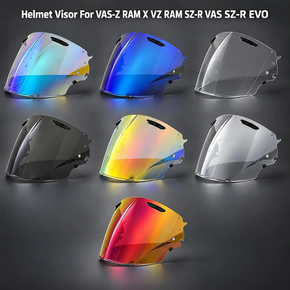 Motorcycle Helmet Visor Lens For VAS-Z RAM X VZ RAM SZ-R VAS EVO Replace Anti-UV Anti-Scratch Dustproof WindShield For Arai