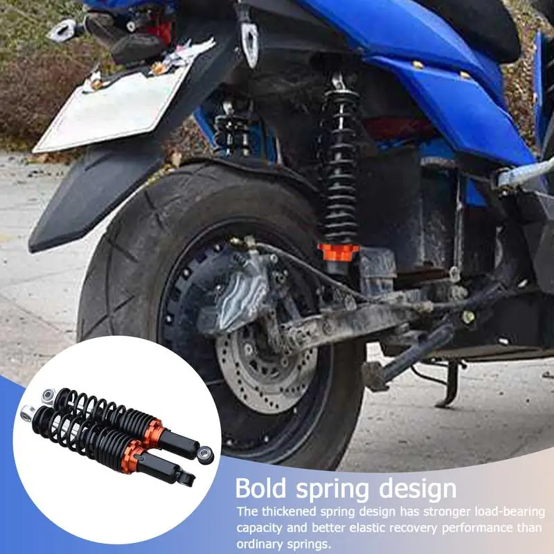 

Scooter Shock Absorber Thickened Spring Motorcycle Shocks 25 27 31cm Spring Damper Heavy Duty Replacement Parts For Most