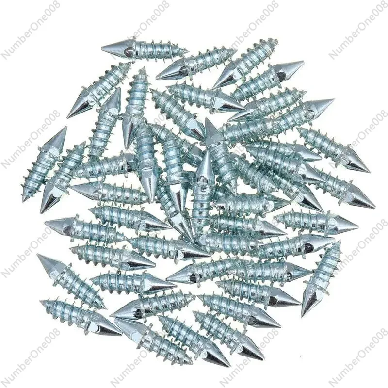 100pcs Car Tire Studs Snow Chains Shoes Cleats Winter Wheel Non-slip Nails Anti-skid Nails Spears