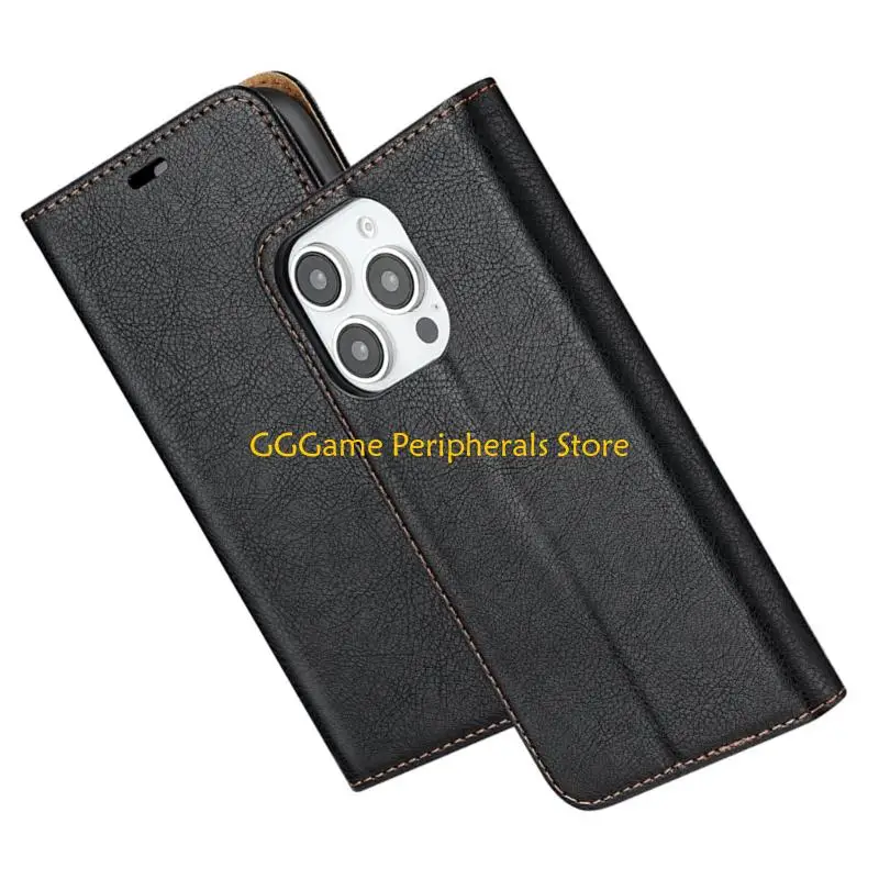 

U55B Shockproof Folios Book Cover Closures Vintage Phone Case for Phone 16