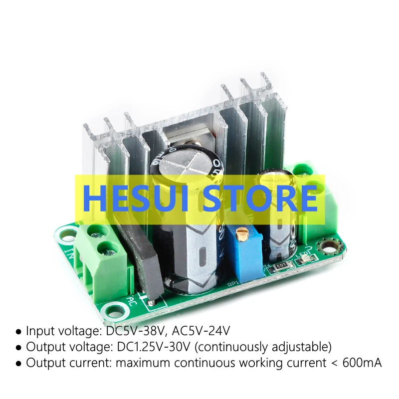 LM317 Adjustable voltage regulator PSU Adjustable power module Linear voltage regulator module with rectifier filter