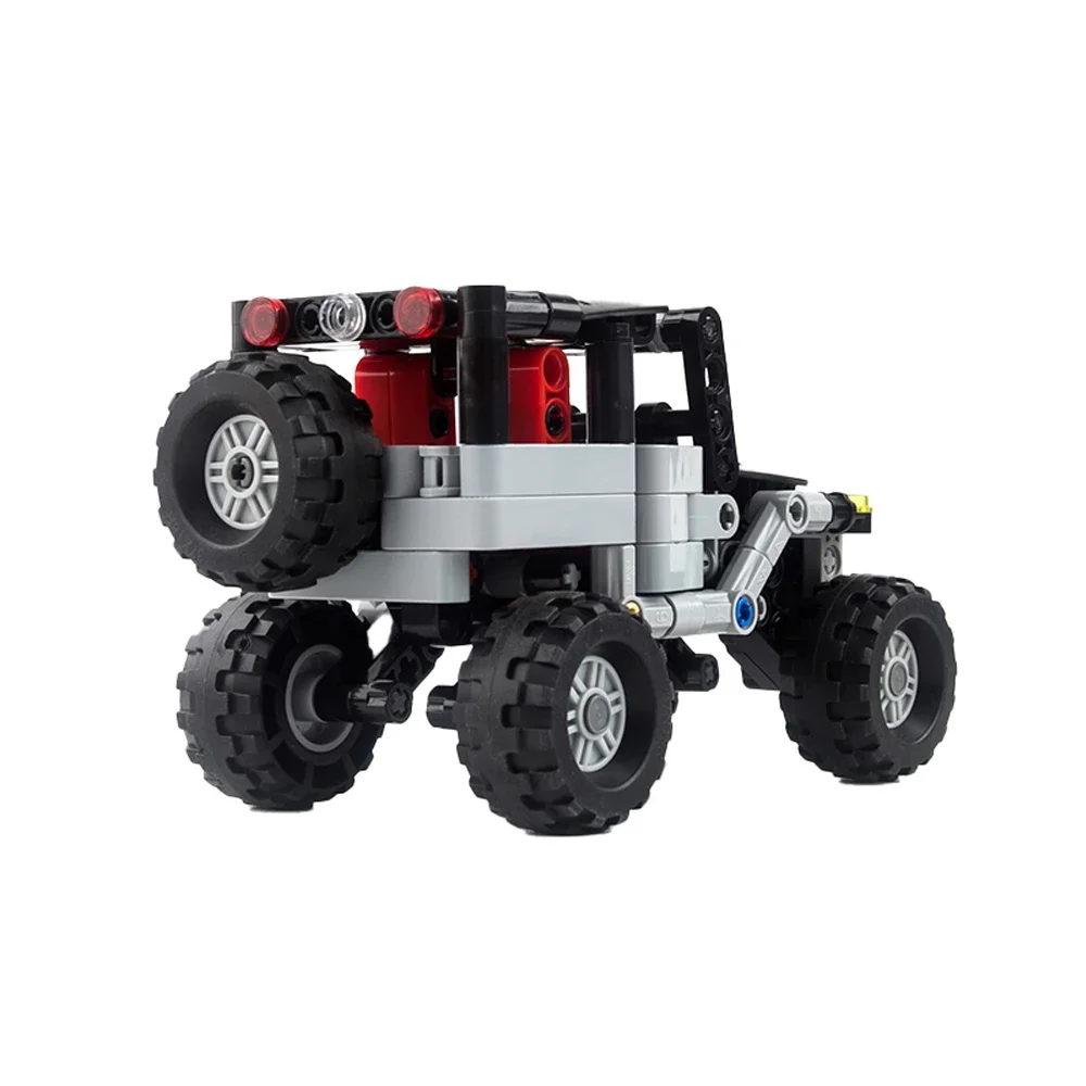 

237PCS Mini Buggy Car Building Block Creative Set Jeep Car Climbing Wheels Assemble Puzzle Model MOC Bricks Parts Boy Toy Gift
