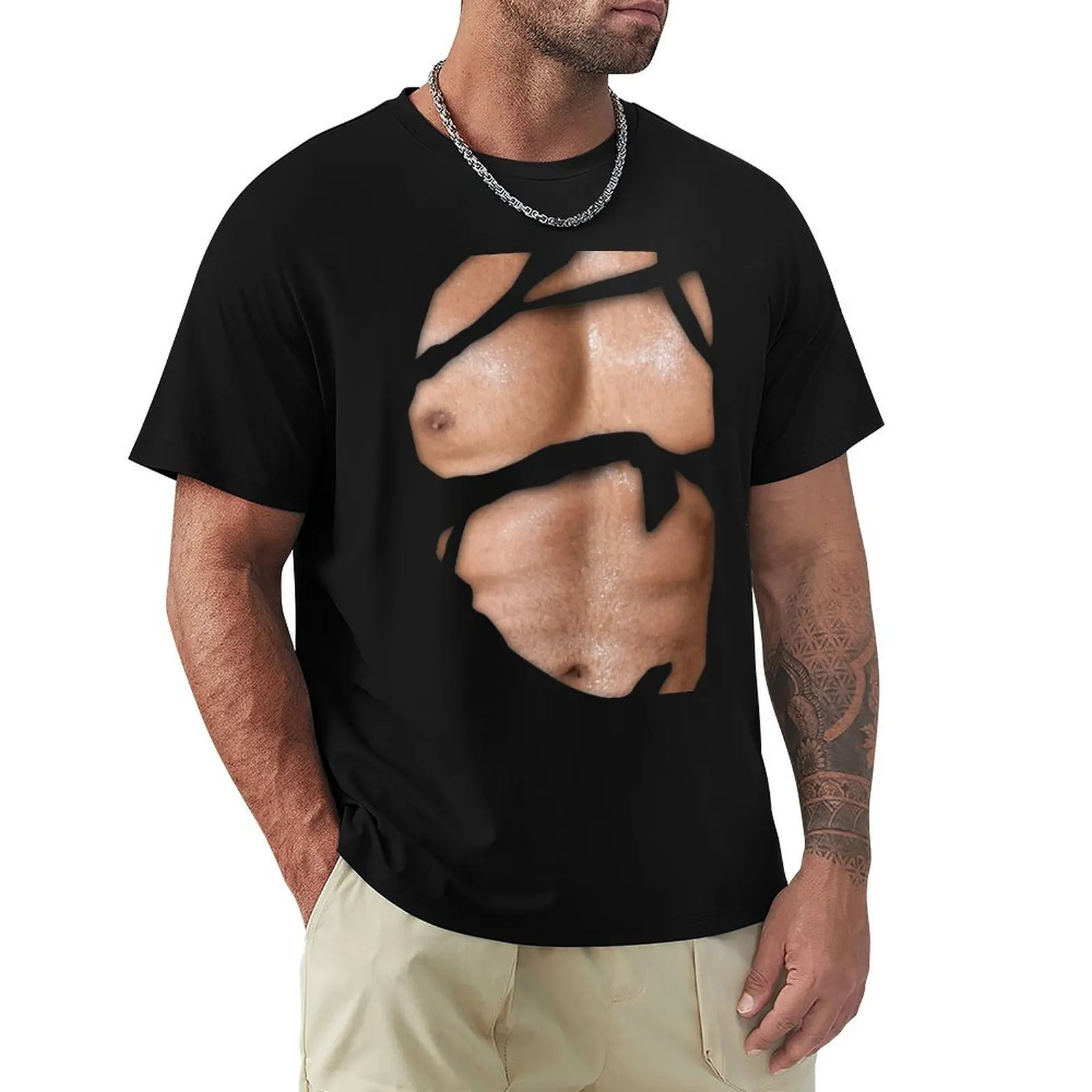Dicky Ripped Shirt T-Shirt Basic Daily Outfit Short Sleeve Tee