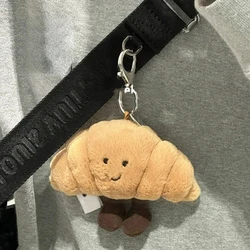 Kawaii Bread Plush Pendant Toy Creative Croissants Roll Bread Plush Doll Keychain Decoration Backpack Pendant Gift