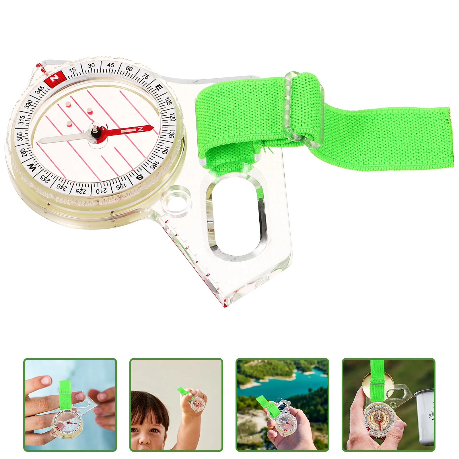 

Compass Handheld Traveling Camping Navigation Thumb Type Directional Off Road Fast Positioning Teaching Accessories