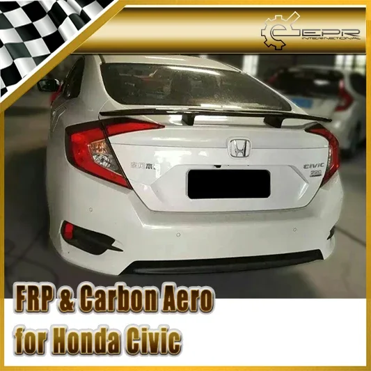 

Car-styling Carbon Fiber Rear Spoiler Trunk Wing Fit For Honda 10th Generation Civic FC KG-Style