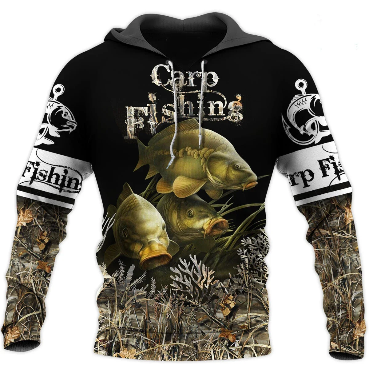 Wild Animals Fishing on Skin 3D Printed Fashion Mens Hoodie Harajuku Streetwear Pullover Autumn Unisex Casual Jacket Tracksuit