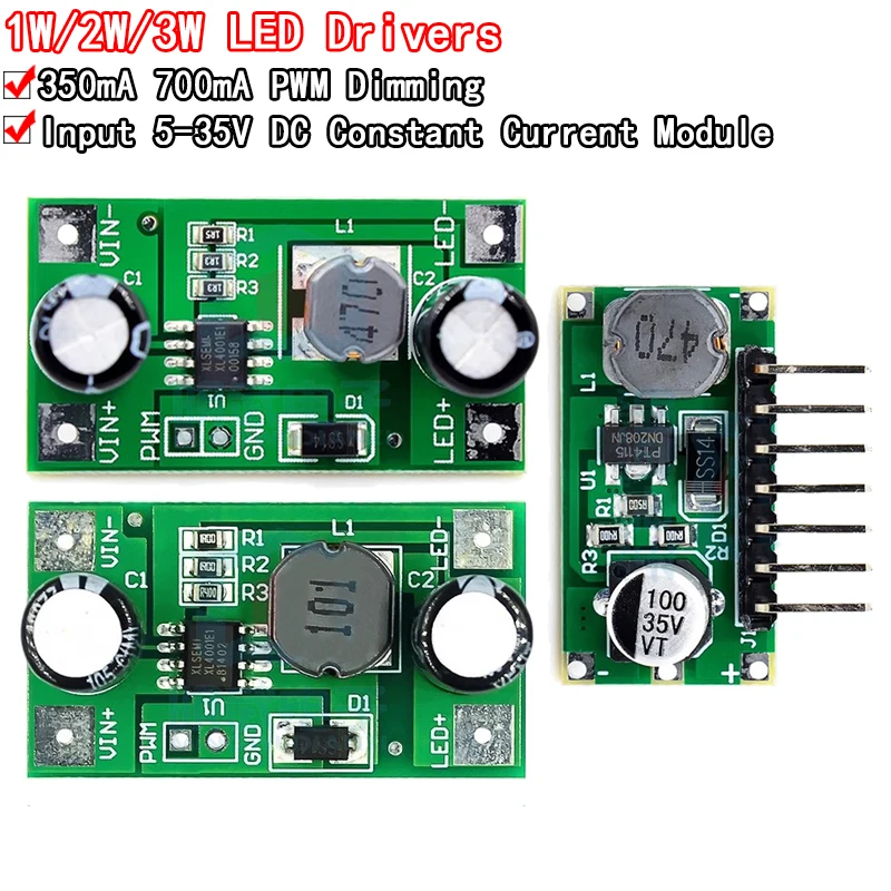 3W 5-35V LED Driver 700mA PWM Dimming DC to DC Step-down Constant Current