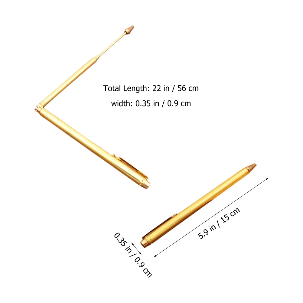 Folding Antenna Copper Dowsing Rods Spiritual Divination Tools Water Metal Treasure Exploration Tool Parts