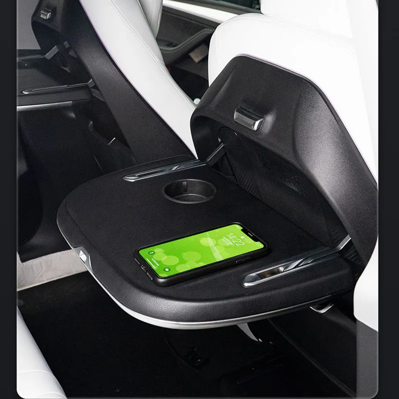 For Tesla model 3/Y multifunctional car folding table board car small table board rear table wireless charging