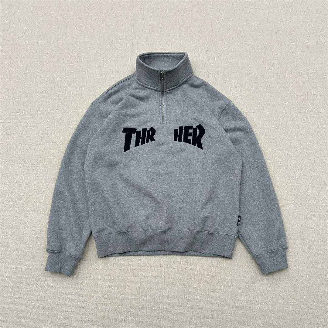 

Мужская повседневная толстовка с капюшоном в стиле ретро, с элементами смешанной техники, пэчворком, молнией, спущенным плечом и нестандартным кроем, удобная, в уличном стиле