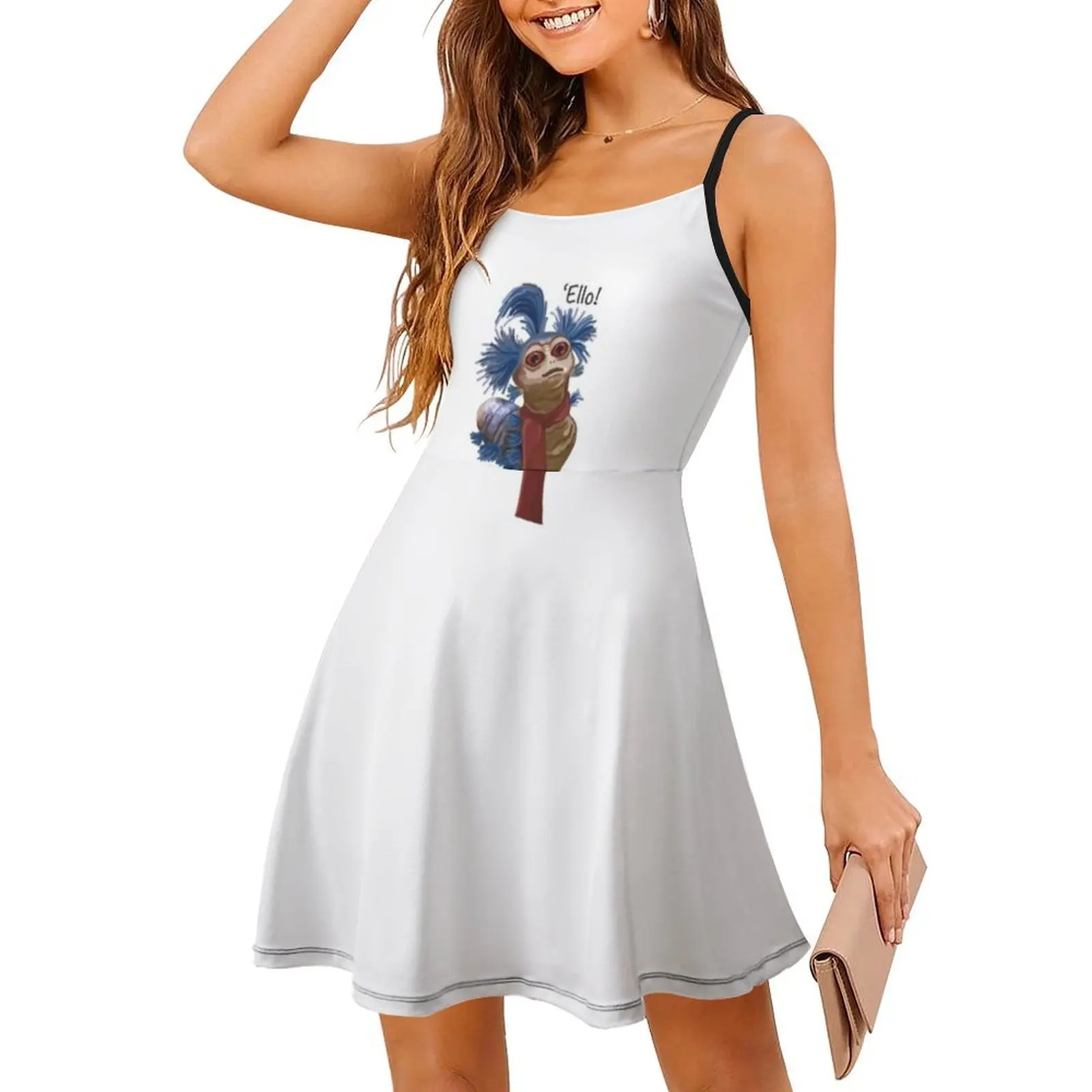 فستان متاهة دودة على الطراز الكوري للنساء فستان كاجوال أنيق للحفلات أو الارتداء اليومي حفلة دودة متاهة #3