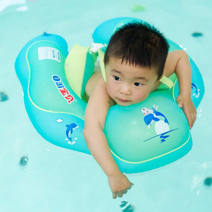 

Safety Baby Swim Ring Beach Inflatable Float Circle Kids Swimming Pool Accessories Newborn Bathing Double Raft Swim Rings Toy