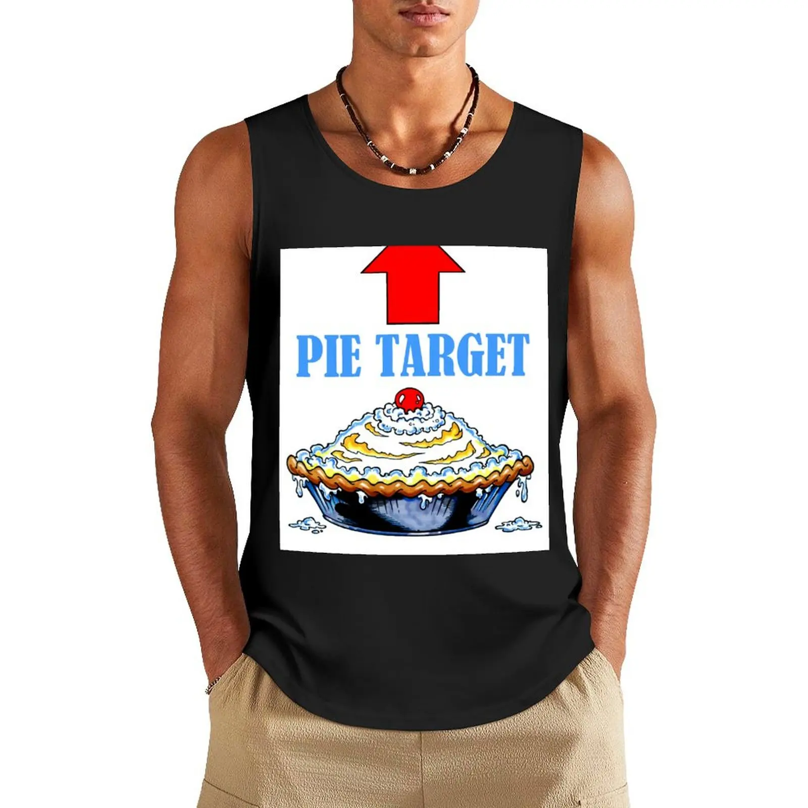 

PIE TARGET shirt Tank Top running shirt underwear Bodybuilding clothing man anime t-shirts sleeveless tshirts for men