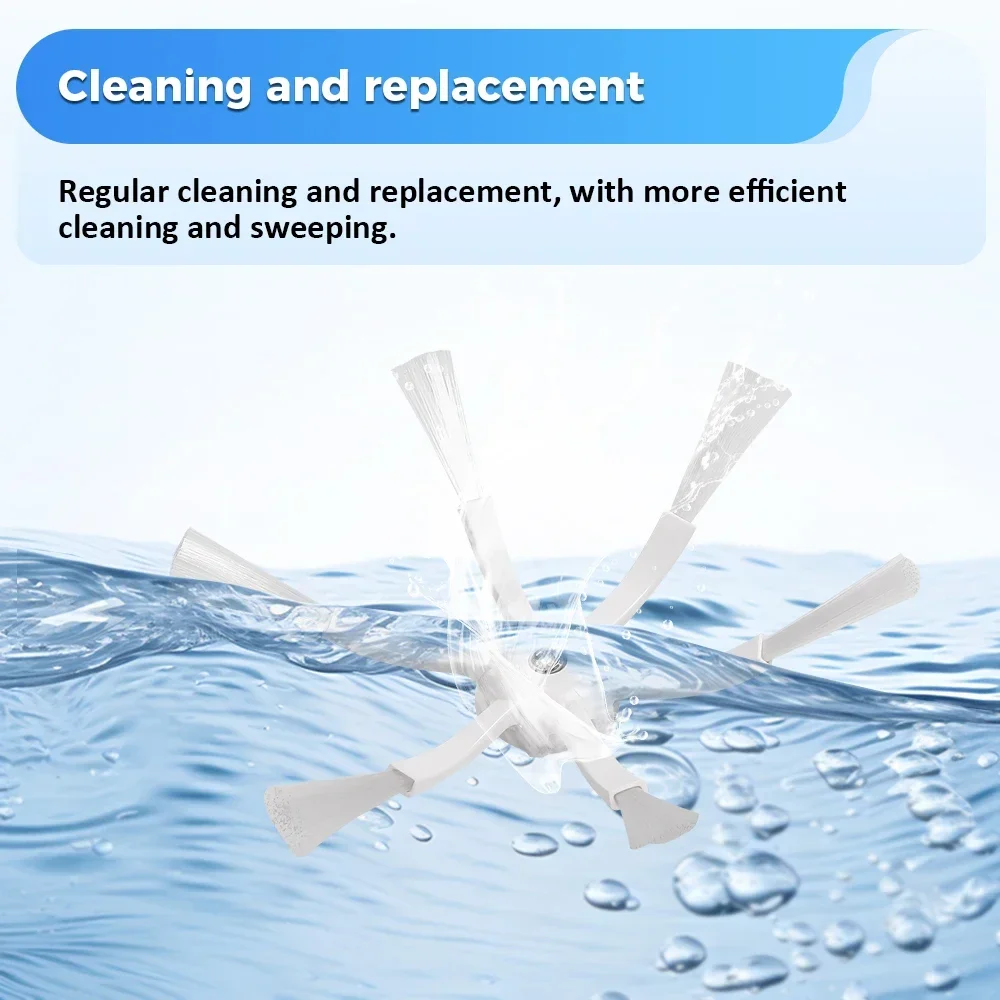 Деталь бытовой боковой щетки для пылесосов Xiaomi Roborock S5 S5 Max S50 S51 S6 S6 Pure S6 MaxV S55 S60 E25 E35 Робот-пылесос