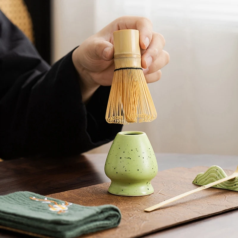 Matcha Green Tea Whisk Teaware Japanese Ceremony Bamboo Chasen Tea Tool Tea Brush Exquisite Matcha Kit For Teaset