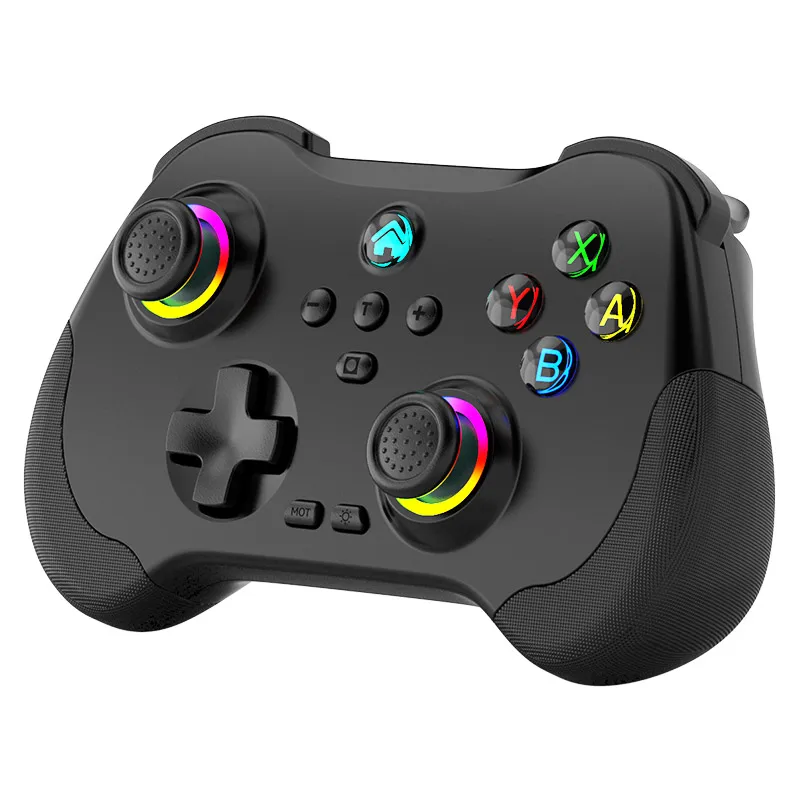 Aibowey Wireless Game Controller Bluetooth 6-Axis Motion Sensor Support Turbo Programmable Hall Joystick for Switch Steam PS3