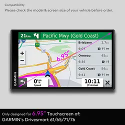 2PCS PET for Garmin DriveSmart 61 65 71 76 6.95INCH/7INCH Car Car Radio Video Player GPS Navigation screen protector
