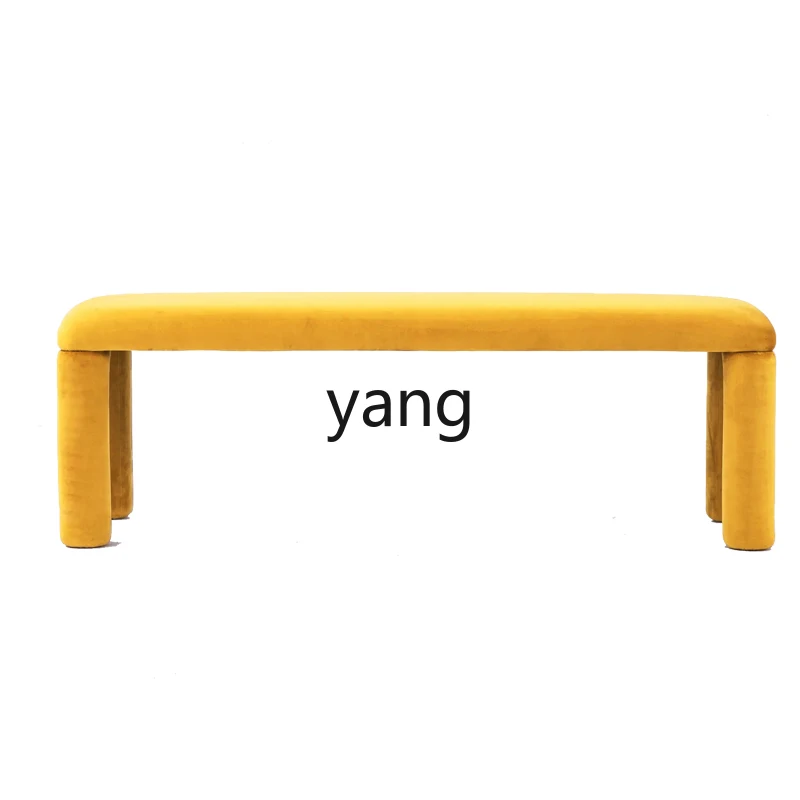 

Yhl Simple Bench Bedroom Bedside Stool Cream Bed End Stool Doorway Clothes Stool Internet Celebrity Light Luxury