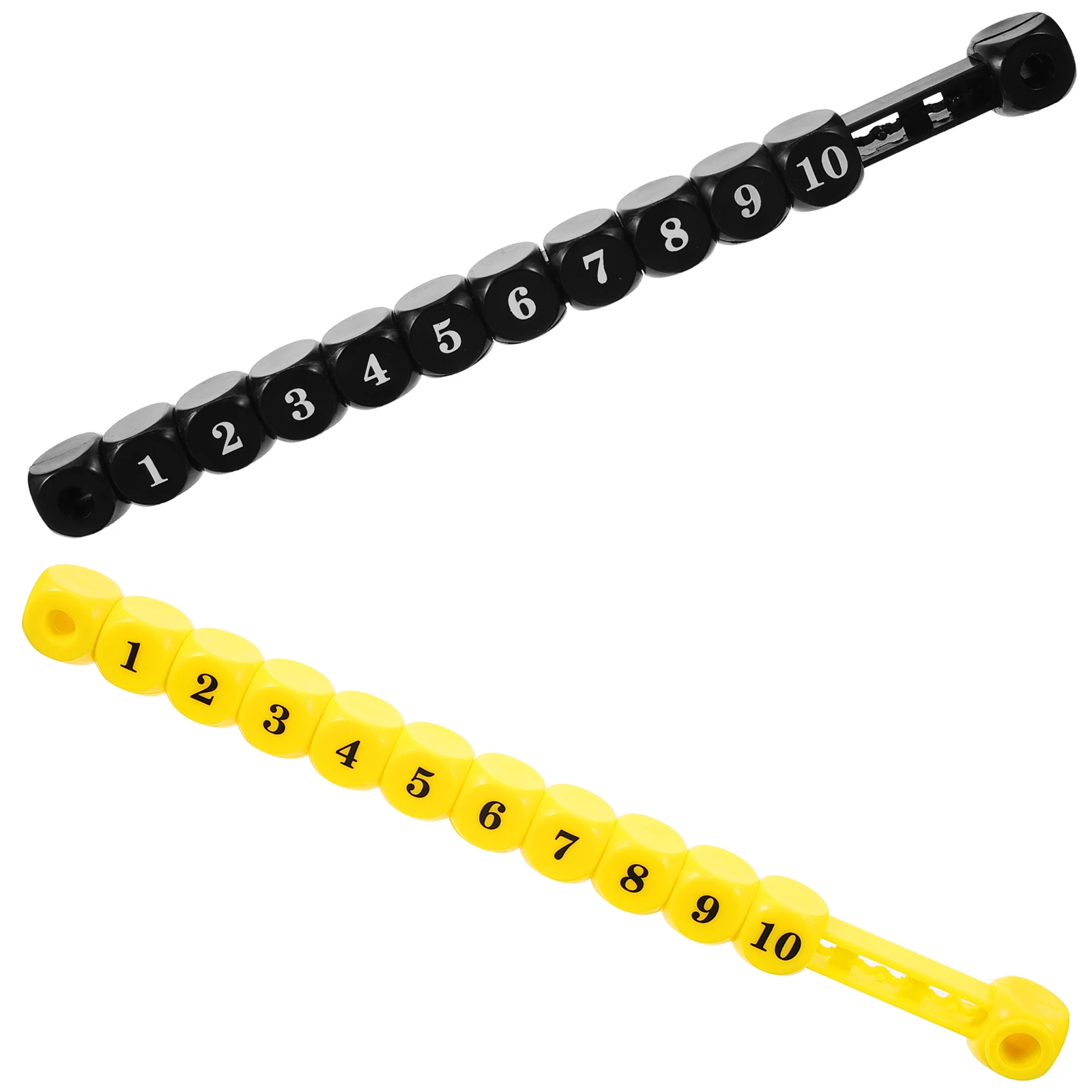 

2pcs Table Soccer Scorekeepers 14m Foosball Yellow Black Durable Plastic Multipurpose Game Desktop Football Scoring Counters