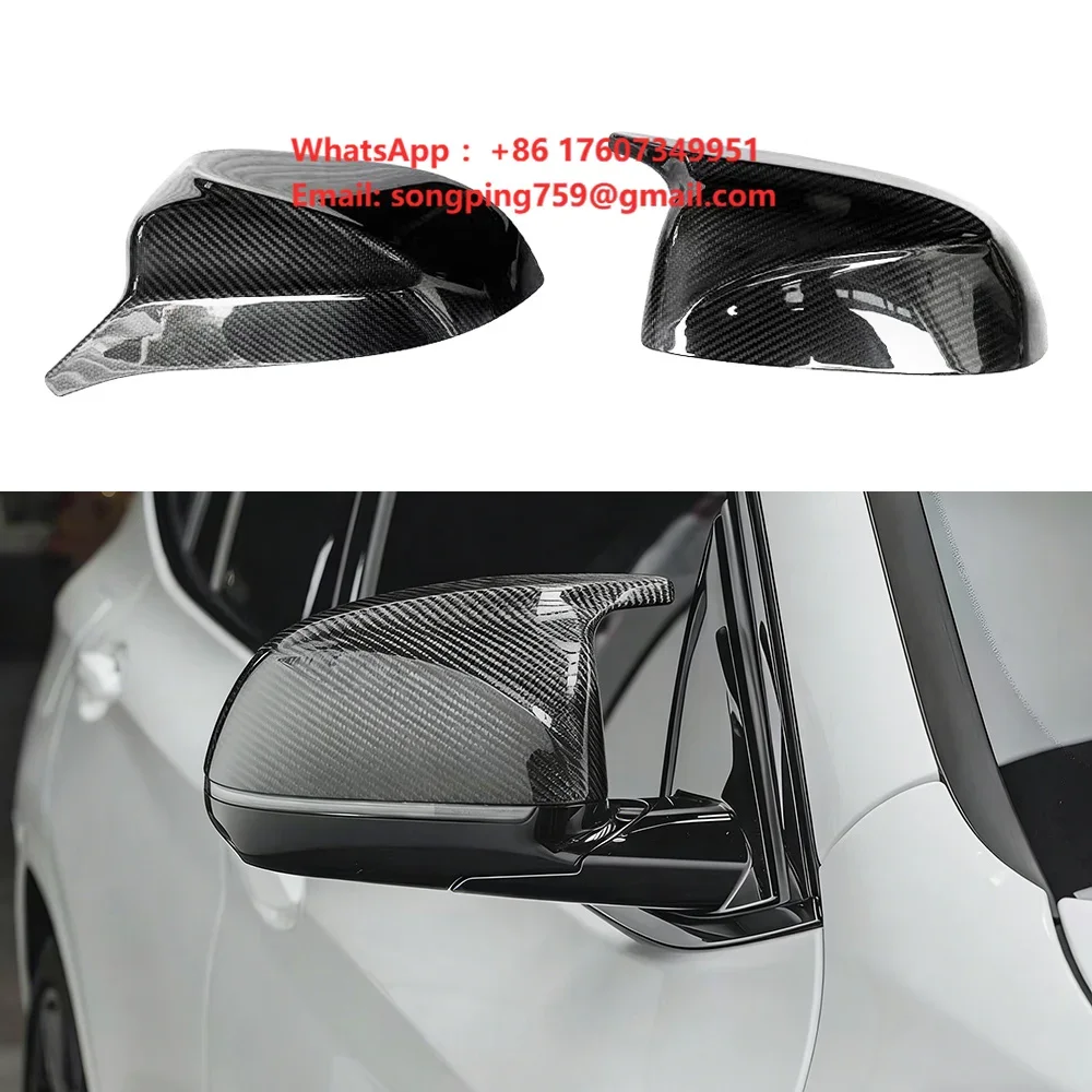 Dry Carbon Fiber Side Door Rear View M Look Wing Mirror Caps for BMW X3 G01 X4 G02 X5 G05 X6 G06 X7 G07 G08 2018+