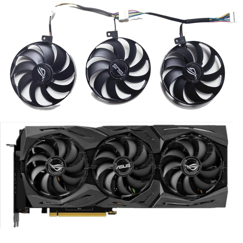 88mm 7Pin T129215SU FDC10H12S9-C FDC10U12S9-C RTX2080 Cooler Fan, For ASUS ROG STRIX RTX 2070S、2080、2080Ti、2080S Graphics Card