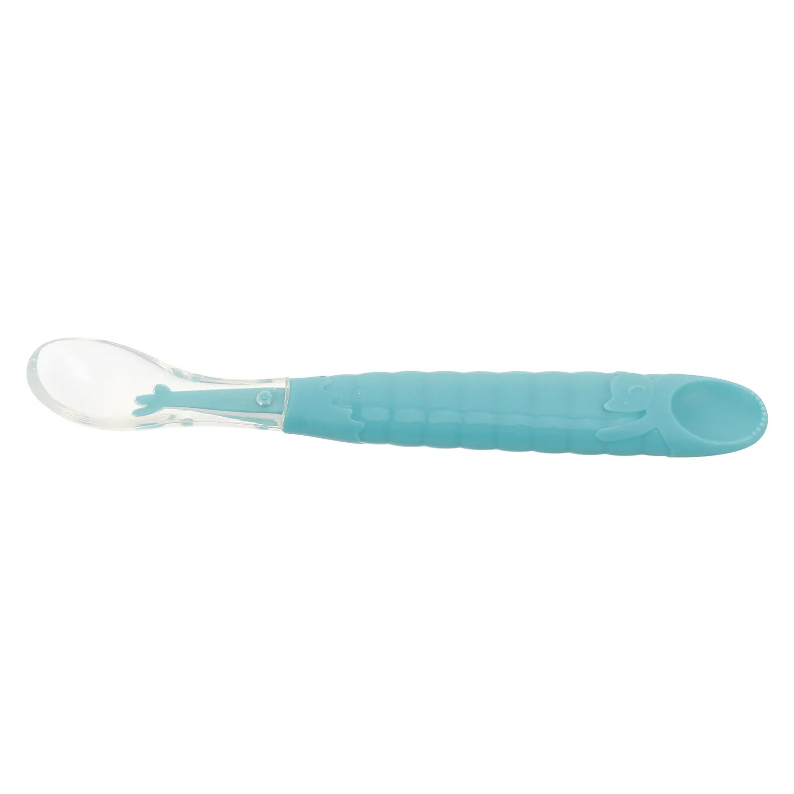 

Double Head Silicone Baby Feeding Spoon Soft Tip Fruit Scraping Spoon for First Solid Foods Gentle on Gums Easy